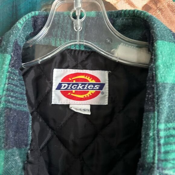 Dickies Green and Black Vintage Plaid Shirt Jacket - Picture 3 of 11